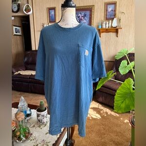 Carhartt Men's Blue pocket T-Shirt size XL.